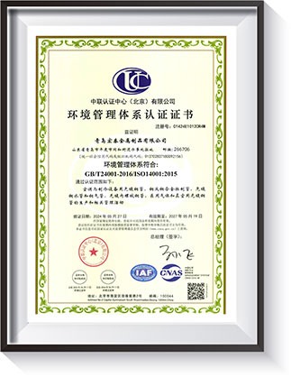情形治理系统认证证书